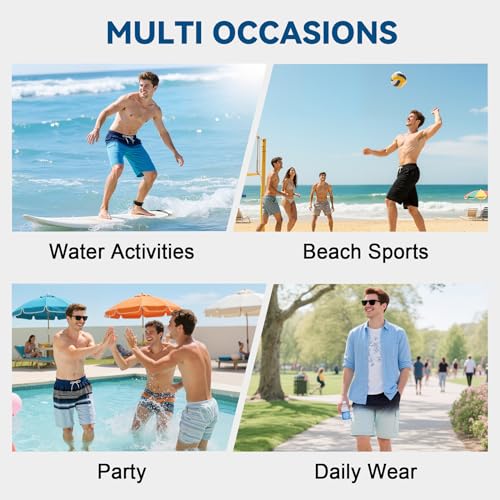 American Trends Mens Swim Trunks with Compression Liner 9 inch Borad Shorts Bathing Suits Quick Dry Swimming Swimwear M-3XL 6