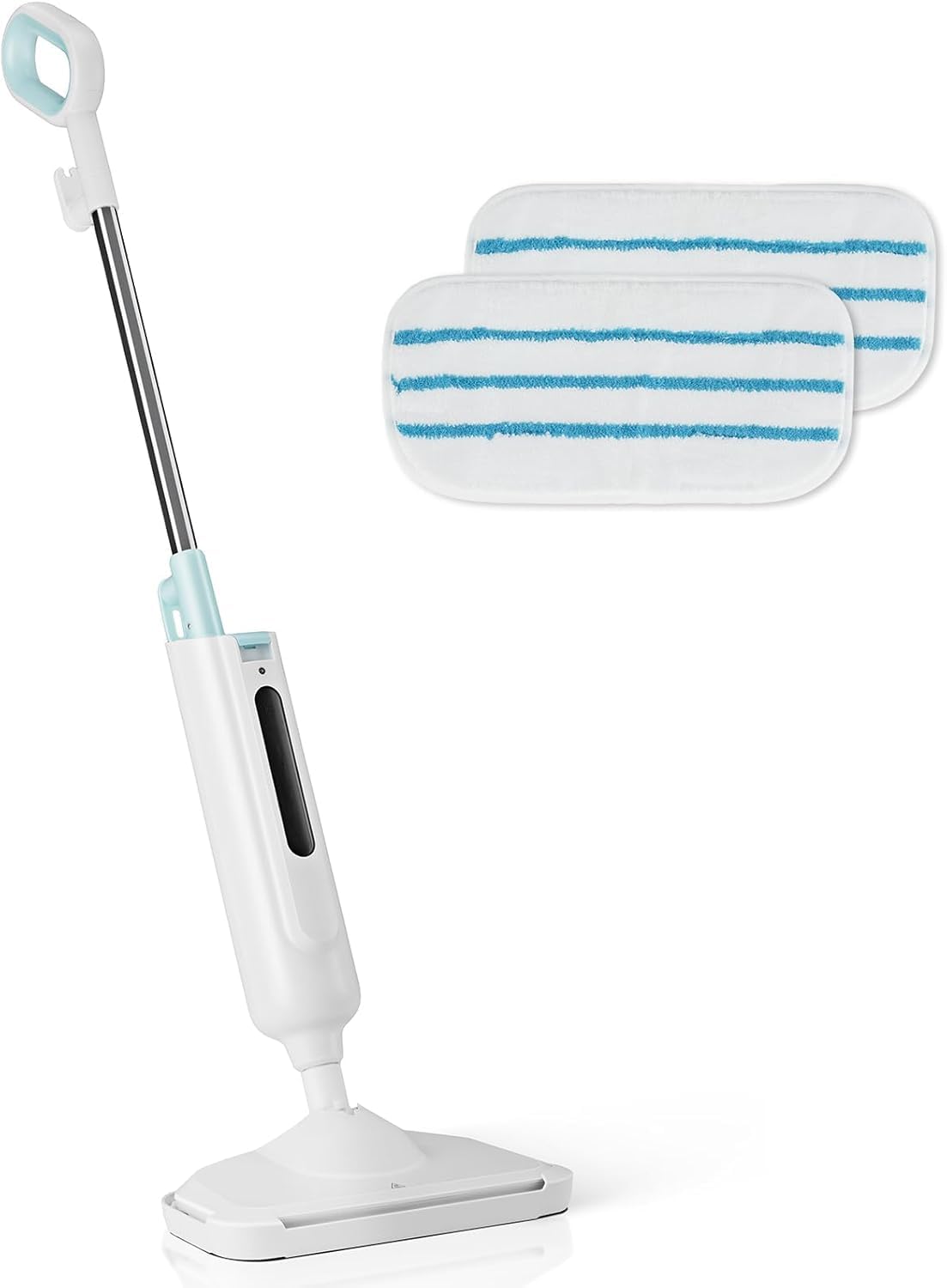 Elevon Steam Mop with 2 Washable Pads for Floor Cleaning, Lightweight Floor Steamer Cleaner for Hardwood Tile Laminate Floors Carpet, Green