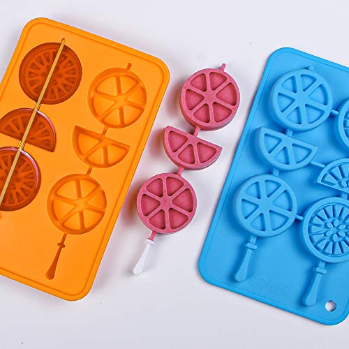 Molde de silicona para cubitos y paletas Webake 2 piezas miniatura 4