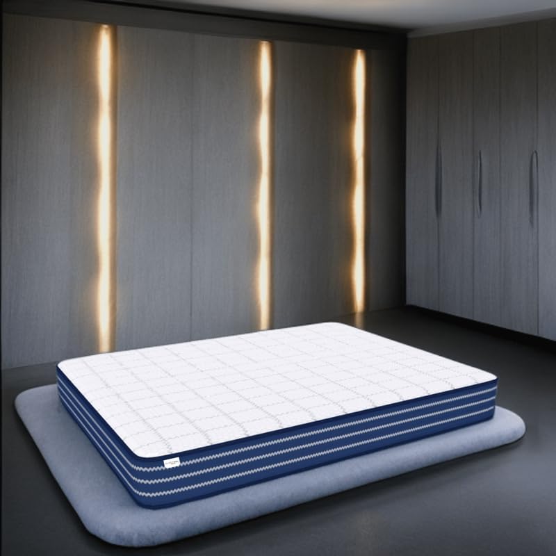 Image of SLEEPSPA Ortho Pocket with SrtX Tech.8 inch Queen Size Pocket Spring Mattress (84x60 Inches) Hotel Like Comfort, Foam Quilt, Soft & Comfortable Bed Mattresses for Light Sleepers, 10 Year Warranty