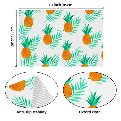 Set de table ananas blanc pour décoration de table estivale de jardin - 5
