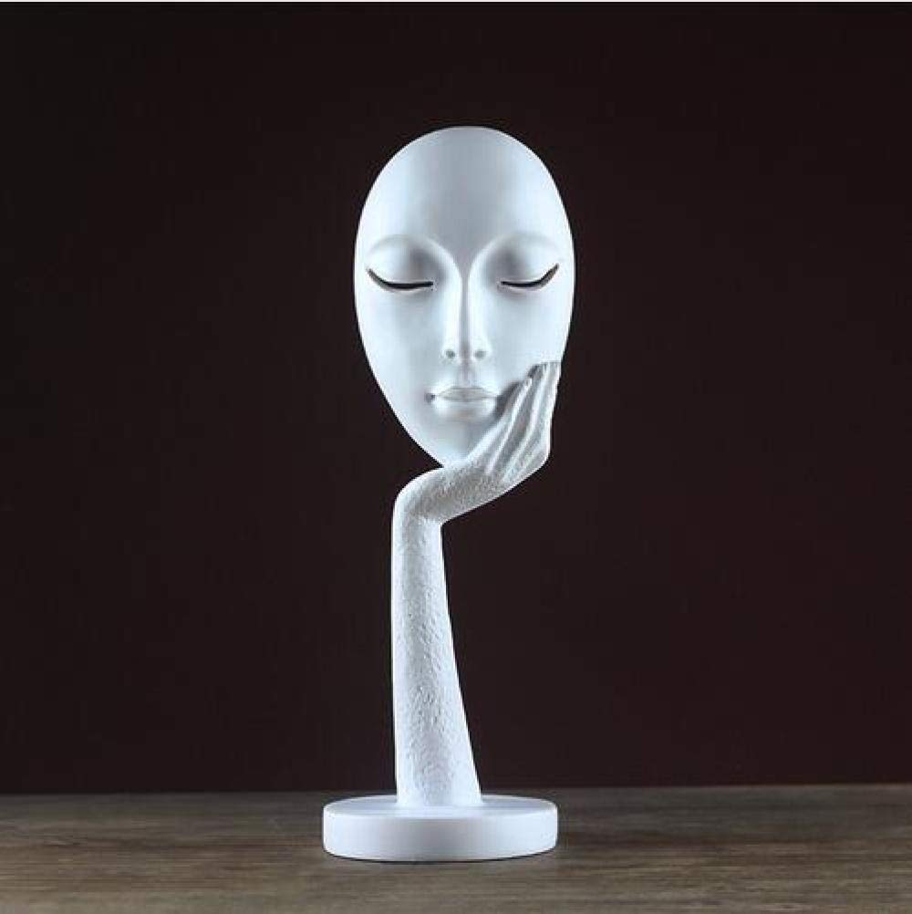 COCOCOAbstract statue exquisite resin hinged sculpture cafe home decoration-Black Large