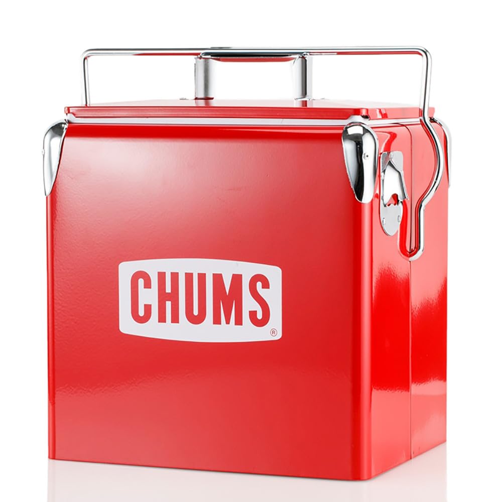 CHUMS - CHUMS チャムス スチール クーラーボックス 12L レッド Amazon | チャムス (CHUMS) スチールクーラーボックス レッド