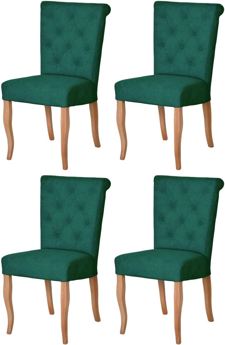 Casa Padrino Chesterfield Neo Baroque dining room chair set of 4 dark