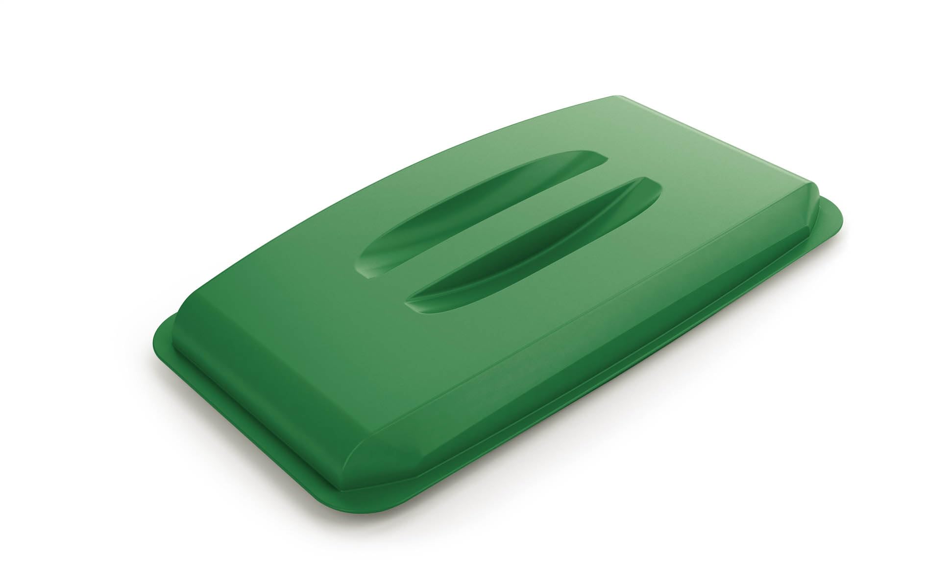 Durable Green Durabin 60 Lid - To Be Used With Durabin 60 Waste Bin - Easy To Grip Handle - Made Of Strong Polypropylene