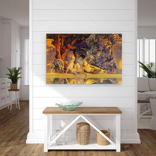 Tableau Jardin D Allah Maxfield Parrish pour habiller un mur vide