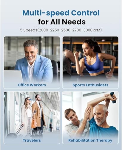 Image of BOB AND BRAD M7 Plus Mini Massage Gun with Heat, FSA Eligible & HSA Approved Deep Tissue Percussion Massager for Back & Neck Stiffness - Portable, Quiet, Ultra-Lightweight