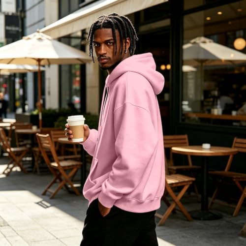Hooded Sweatshirt Men Comfy Quarter Zip Fall Hoodies Kangaroo Pocket - image 5