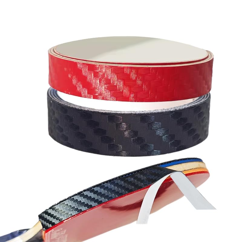 Proberos® Table Tennis Racket Edge Tape, Enhance Racket Side Portable Protection, Lightweight Protect Edges of Rubber Blade, Red & Black, 45cm x 10mm-image-42