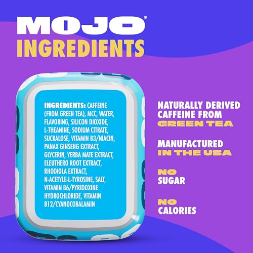 Image of MOJO Energy Pouches Mint Flavor, 50 mg per Caffeine Pouch, 15 Pouches, 5-Pack