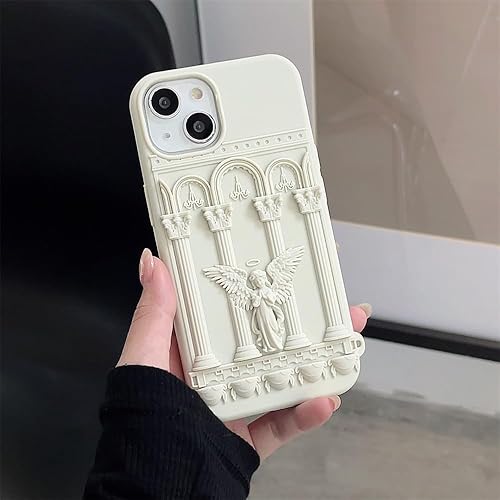 Miniatura 3 de Fashion Art - Funda de teléfono con diseño de ángel de oración compatible con iPhone 14 Pro Max, funda protectora de silicona a prueba de golpes