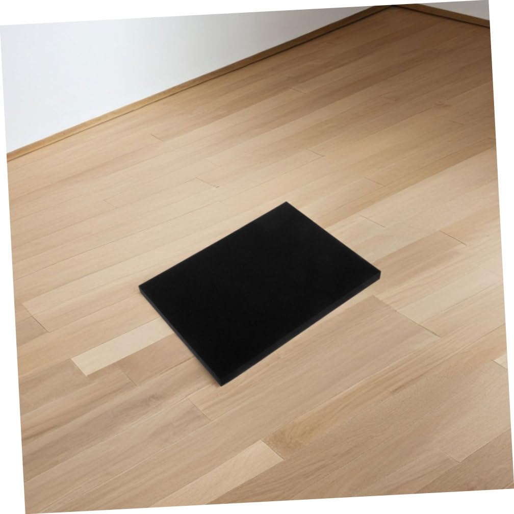 SEWACC Plaques D'emballage en Mousse de Polyuréthane Noir 4pcs, Rembourrage en Mousse D'emballage Facile à Découper Finition Précise pour Protection Colis