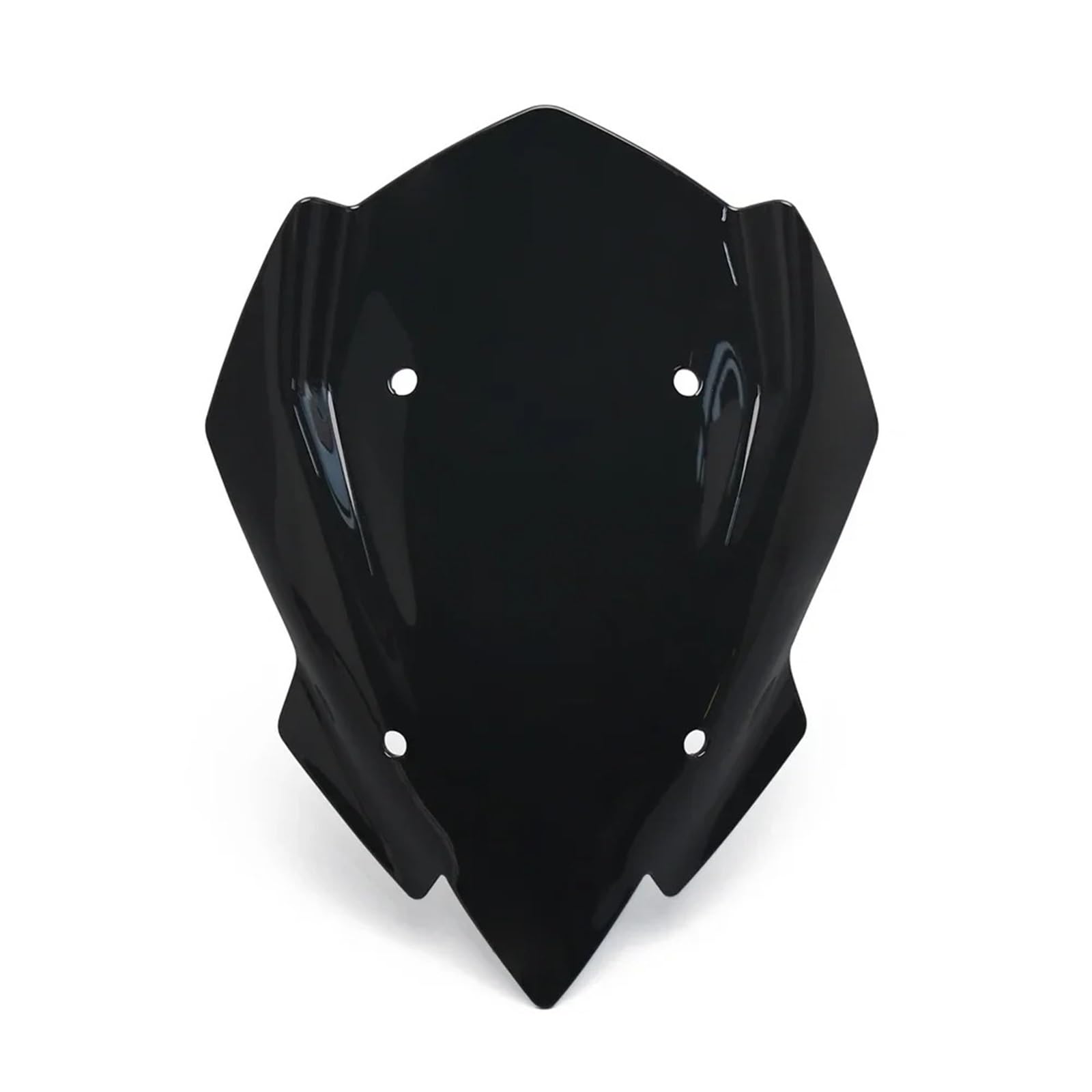 Windschild Windabweiser Für Kawasaki Für Z900 2025 Motorrad Touring Windschutzscheibe Visier Double Bubble Windabweiser(Black)