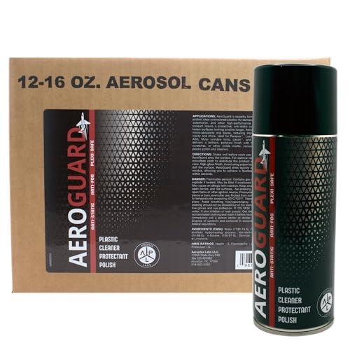 AeroGuard Acrylic and Plastic Windscreen Cleaner, Polish and Protectant for Aviation (Case of 12x 13oz)