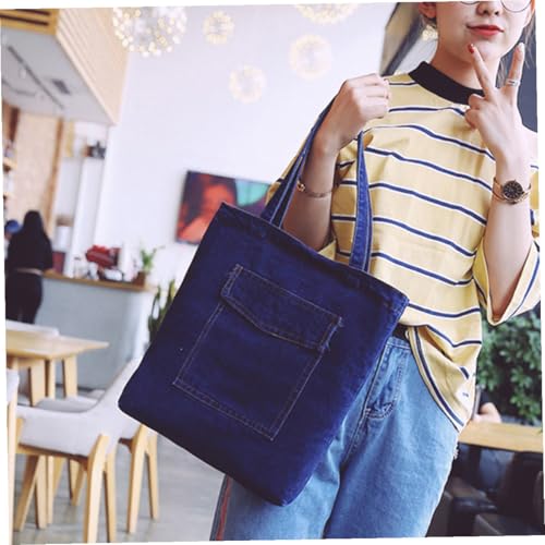 Sac bandoulière denim coton à grande capacité pour vos trajets