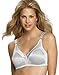 Bali Women's Double Support Wire-Free Bra, White, 38D -  12496640828