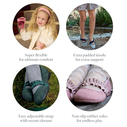 Mary Jane Shoes for Girls – Classic & Comfortable Dress Shoes for Toddlers & Kids – Perfect Flats for School, Play, and Special Occasions (Suede)4
