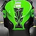 Compatible Kawasaki Ninja 400 Motorcycle Tank Pad Kit Side Knee Guard Sticker Fuel Tank Protector (Black)