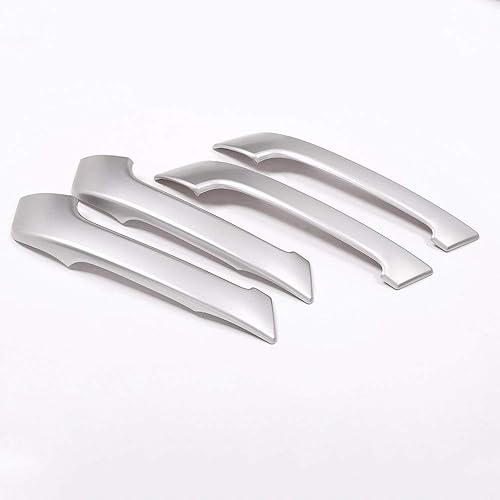 Miniatura 5 de Manija de puerta de coche de plástico ABS accesorios mate plata para Toyota Land Cruiser Prado FJ150 150 LC150 2010-2018