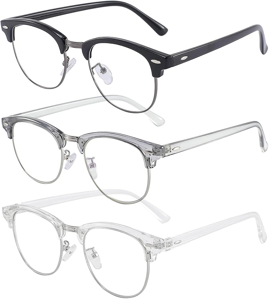 SOAR&EAGLE 3 Pack Blue Light Blocking Glasses,Computer Gaming