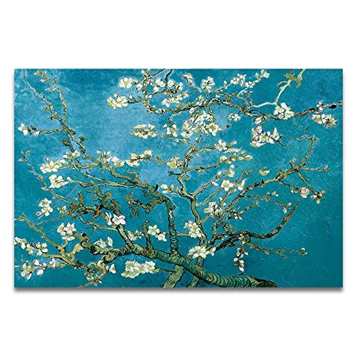 Amazon.co.jp: 有名な芸術家の油絵、星空のアイリス日の出風景画