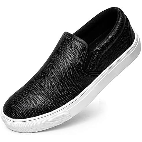 Womens Slip On Sneakers Loafer Shoes Casual Memory Foam Flat Slide On Shoes Black Snake Cover