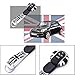 Remote Fob ABS Key Cover Case Holder w/Soft Silicone Compatible With Keychain For Mini Cooper ONE S JCW F54 F55 F56 F57 F60 Clubman Countryman – Black/Gray Union Jack UK Flag