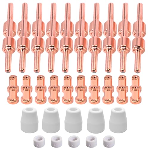 PT31 Consumibles Plasma, Accesorios Cortadora de Plasma, Antorcha Cortador Plasma Kits para CUT-40 CUT-50D CT-312(Extendido) (50)