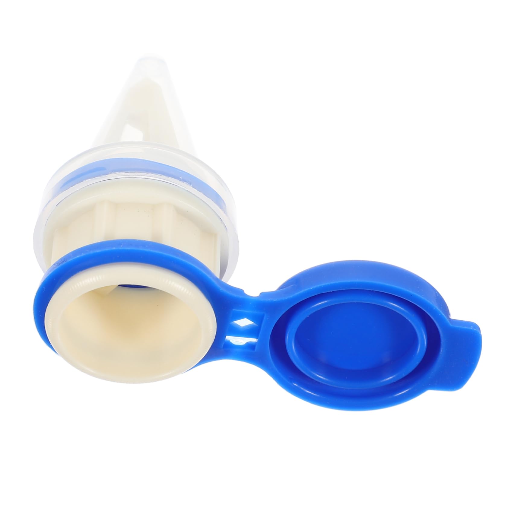 OUNONA Drink Deflector Lids Drink Dispenser with Nozzle Bottle Spouts for Extension Reusable Pour Beverages Party Supply Kitchen Gadgets Drinks Dispenser Beverage Changeover Caps Blue