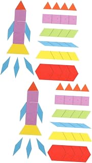 ibasenice 2 Conjuntos De Quebra-Cabeça Infantil Quebra-Cabeças De Madeira Para Bebês Brinquedos De Madeira Para Bebês Placa De Pintura De Forma Geométrica Quebra-Cabeça De Padrão Magnético