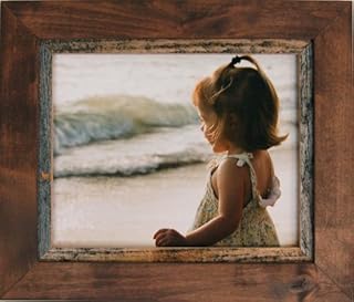 My Barnwood Frames - Myrtle Beach Knotty Alder and Reclaimed Barn Wood Picture Frame (8.5x11)