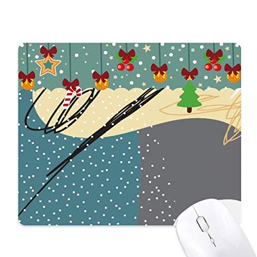 Tapis de souris en caoutchouc motif plantes abstraites tapis de bureau antidérapant