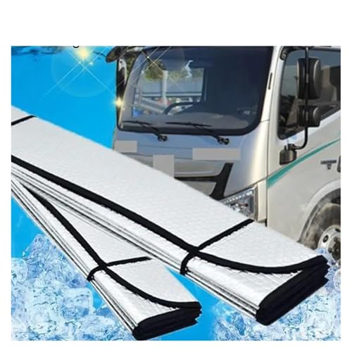 Pare-soleil pliable pour camion et pare-brise avant avec ventouses de fixation - 7