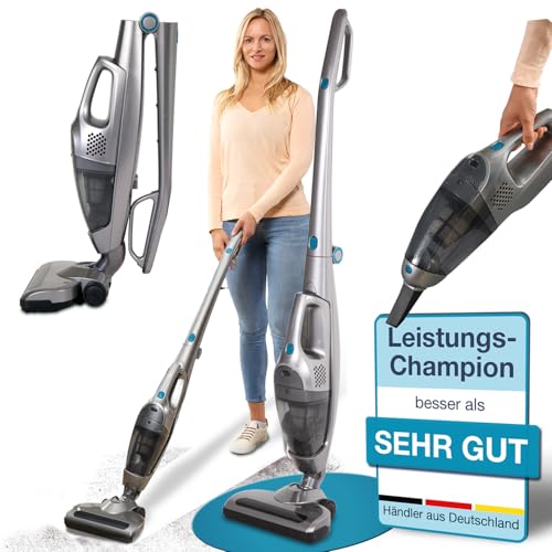 2in1 Boden- & Handstaubsauger Stielstaubsauger rollierende Bürsten...