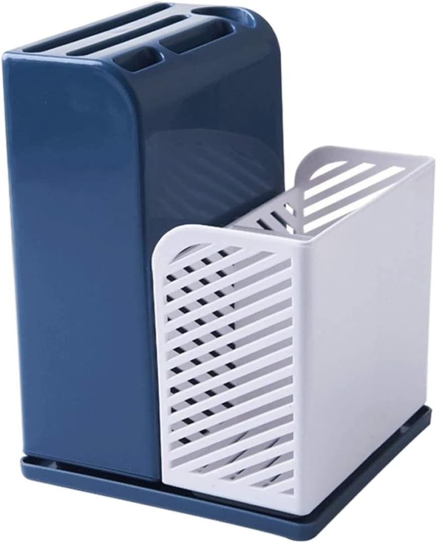 Knife Block Storage Stand Kitchen,Only Selling Cutter Holder,Multi-functionn 5 Hole Rest Rack Supplies Drain Chopstick Cage