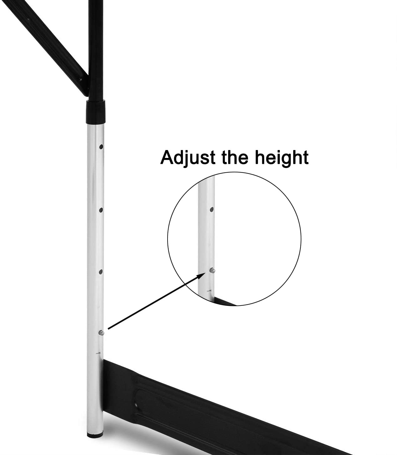 eSituro SCPT0006 Table de Jardin Pliable, Hauteur Réglable(73-94cm), Table Camping Rectangle en Aluminium,Chêne, Super Légre 100x60x94cm
