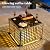 ovios 11 Pcs Patio Furniture with Fire Pit Table, Outdoor Rattan Wicker Conversation Set with Glowing Coffee Table, Comfy Sectional Sofa for Porch Balcony Backyard Pool, Black