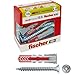 Fischer 10 Duopower 544018 Lot de 10 chevilles pour mur plein, brique perforée, plaque de plâtre, 10 x 50 mm