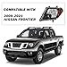 SOCKIR Halogen Model Headlight Assembly Pair Replacement for 2009-2021 Nissan Frontier 4-Door Black Housing Headlamp Driver and Passenger Side