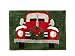 Christmas Bathroom Plush Rug Retro Winter Time Truck with Wreath 20 x 30 Inches