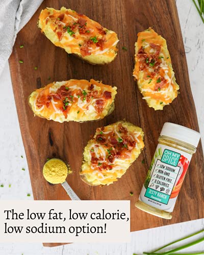 Zesty Ranch Seasoning By Oh My Spice | Low Sodium, 0 Calories, 0 Carbs, Gluten Free, Paleo, Non Gmo, No Msg, No Preservatives | Gourmet Healthy Seasonings For Cooking & Flavor Topper Dressing Mix #TOP4