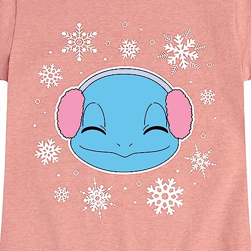 HYBRID APPAREL - Pokémon - Squirtle and Snowflakes - Youth Girls Short Sleeve Graphic T-Shirt3