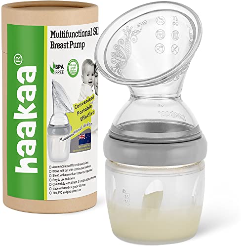 Image of haakaa Manual Breast Pump Generation3-160ml,Silicone Breast Milk Collector,Milk Catcher for Breastfeeding Mom