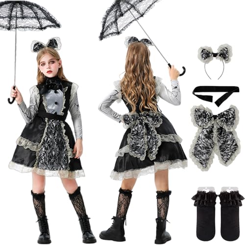 [AssassinCat] �y�n���E�B���ߑ� 5�_�Z�b�g�z���̎q �q�� �R�X�`���[�� �n���E�B�� ���� �h���X �����[�^ �S�V�b�N ���� ���C�h �}���g �C�� �t�� �p�[�e�B�[ ���� ���\�� 5�T�C�Y�W�J (120)