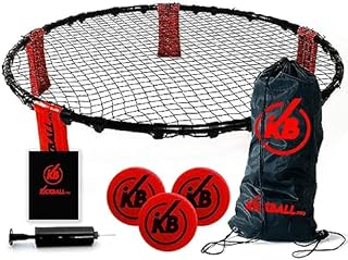 KickBall Pro | Complete Competition Kit | Roundnet | 2 to 4 Players | 1 Net | 3 Balls | 1 Manual Air Pump | 1 Bag | Summer Outdoor Game Teens and Adults | OriginalCup®