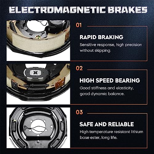 image for Youxmoto 8 on 6.5 Trailer Drum Kit 12 x 2 inch, 8 Hole, 6.5