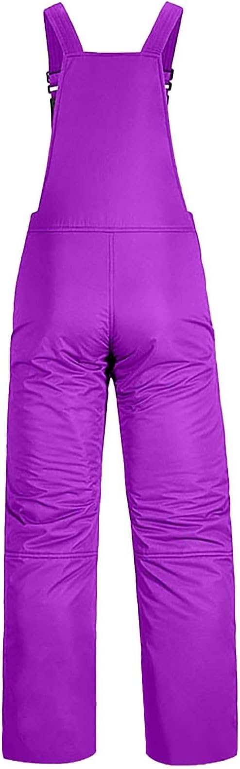 Skihose Damen Wasserdicht Schneehose Herren Wasserdicht Thermo Gefüttert Hosenträgerhose mit Verstellbarer Latzhose Outdoorhose Winddicht Snowboardhose Winter Mode Softshellhose Leicht Schneeanzug