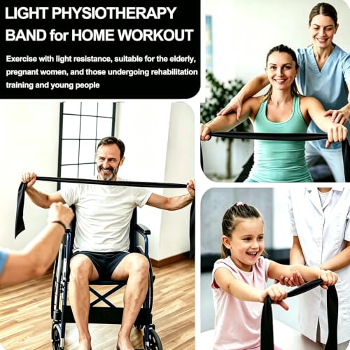 Image of Resistance Bands for Home Workout,Long Exercise Band for Physical Therapy | Non-Latex 59inch Elastic Fitness Bands for Yoga,Pilates,Gym,Travel, Home Exercise Equipment for Women,Men,Pregnant,Seniors
