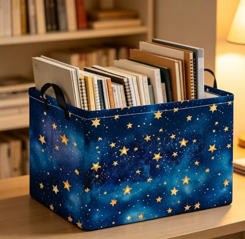 Image of Rectangle Storage Bin,Gift Basket,Room Decor(Sky)