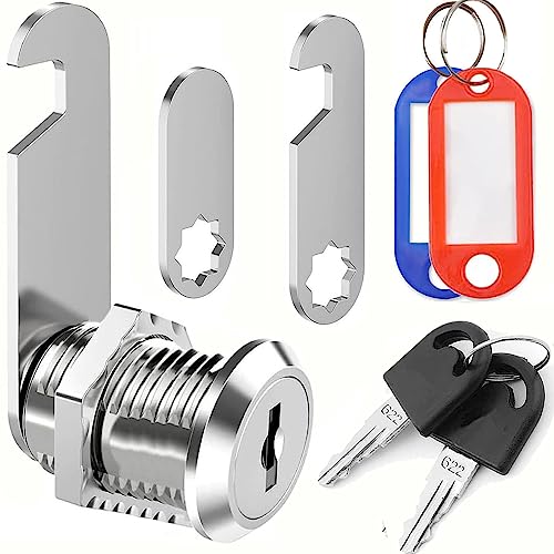 ZiYuya Cerradura de buzón con diferentes claves, Bloqueo del buzón Cerradura del armario Cerradura del Gabinete Dibujar bloqueo Cerradura de cámara Dresser lock Taquilla de muebles para puertas (35mm)